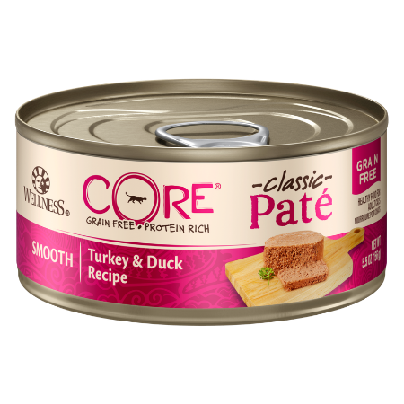 Wellness CORE Natural Grain-Free Turkey & Duck Pate Canned Cat Food