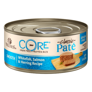 Wellness CORE Natural Grain-Free Whitefish Salmon & Herring Pate Canned Cat Food