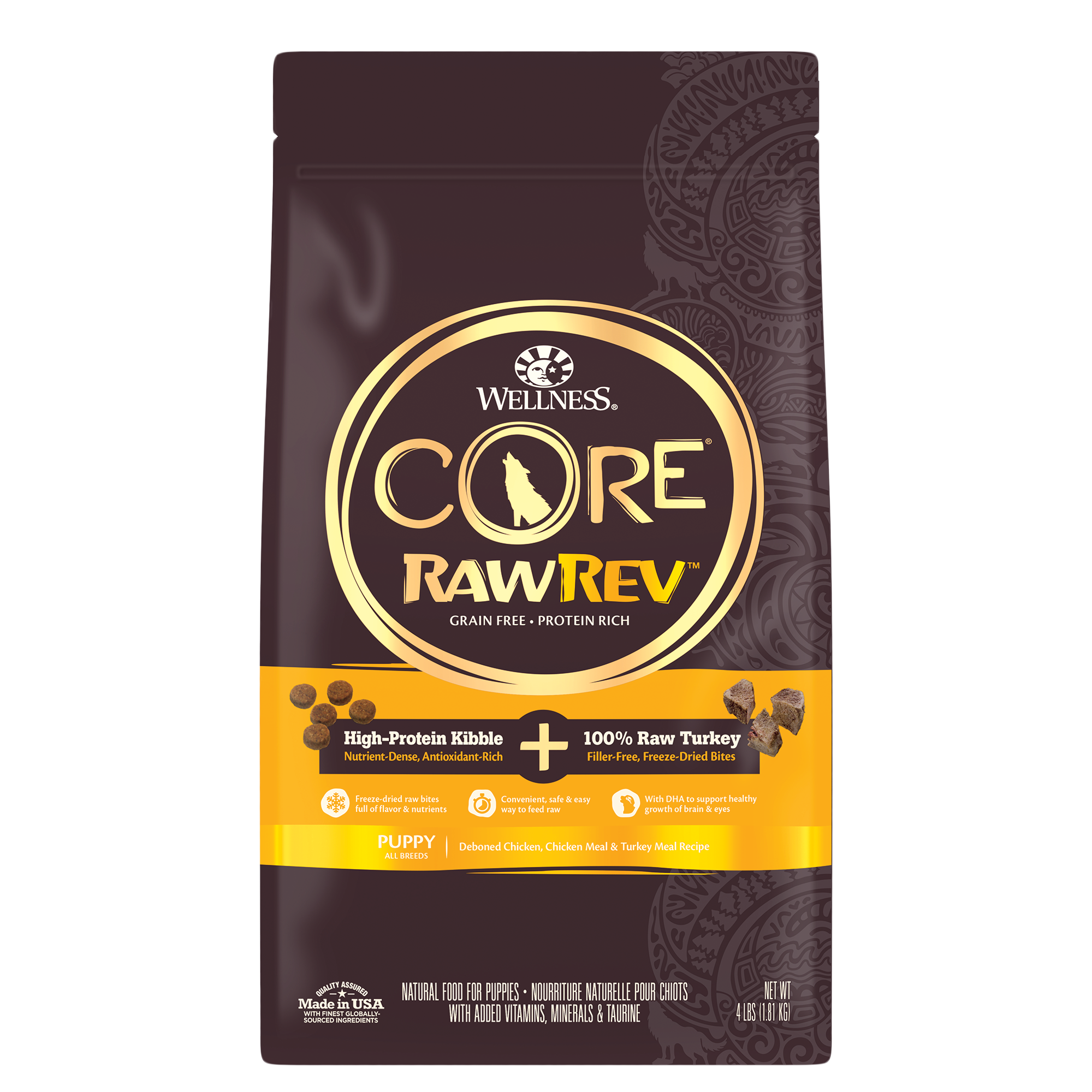 Wellness CORE RawRev Puppy Grain-Free Raw Turkey Dry Dog Food