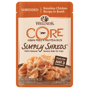 Wellness CORE Simply Shreds Grain-Free Boneless Chicken Wet Cat Food Topper