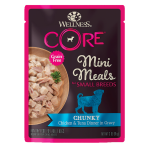 Wellness Core Small Breed Mini Meals Wet Dog Food, Chunky Chicken & Tuna