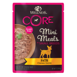 Wellness CORE Small Breed Mini Meals Wet Dog Food, Pate Chicken Entrée