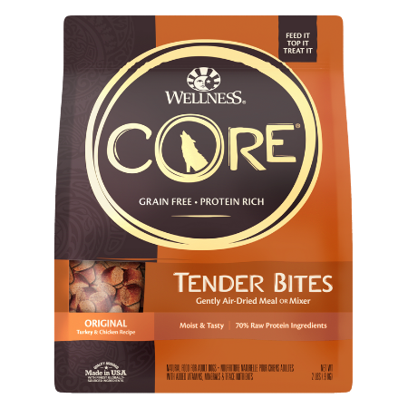 Wellness CORE Tender Bites Original Recipe Meal or Mixer Air Dried Grain-Free Dog Food