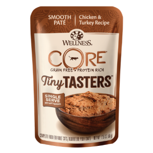 Wellness CORE Tiny Tasters Chicken Pate Grain-Free Cat Food Pouches