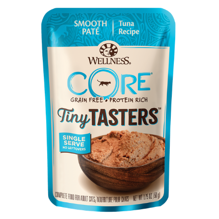Wellness CORE Tiny Tasters Tuna Pate Grain-Free Cat Food Pouches