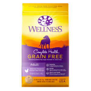 Wellness Grain-Free Complete Health Adult Deboned Chicken & Chicken Meal Recipe Dry Dog Food