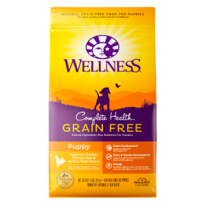 Wellness Grain-Free Complete Health Puppy Deboned Chicken, Chicken Meal & Salmon Meal Recipe Dry Dog Food