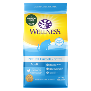 Wellness Hairball Control Adult, Chicken Meal & Rice Recipe Dry Cat Food