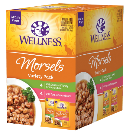 Wellness Healthy Indulgence Grain-Free Morsels Variety Pack, Wet Cat Food