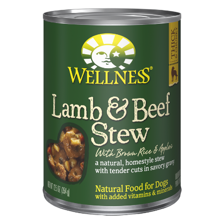 Wellness Lamb & Beef Stew with Brown Rice & Apples Canned Dog Food