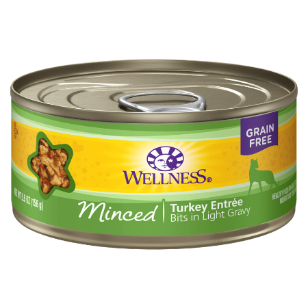 Wellness Minced Turkey Entree Grain-Free Canned Cat Food