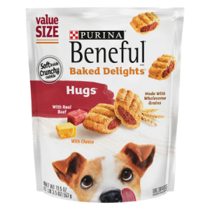 Purina Beneful Baked Delights Hugs with Real Beef & Cheese Dog Treats