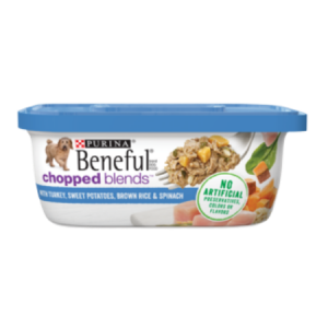 Purina Beneful Chopped Blends with Turkey, Sweet Potatoes, Brown Rice & Spinach Wet Dog Food