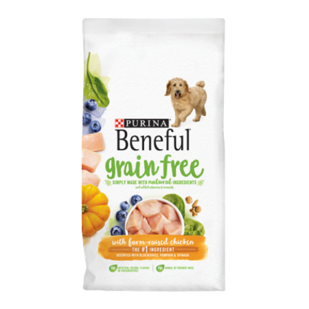 Purina Beneful Grain Free with Real Farm-Raised Chicken Dry Dog Food