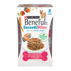 Purina Beneful IncrediBites With Salmon, Tomatoes, Carrots & Wild Rice Canned Dog Food