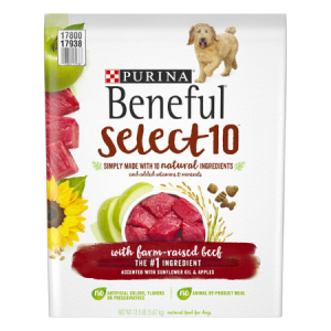 Purina Beneful Select 10 With Farm-Raised Beef Dry Dog Food