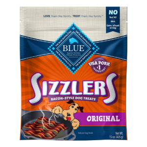 Blue Buffalo Sizzlers with Real Pork Bacon-Style Dog Treats
