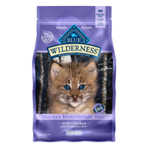 Blue Buffalo Wilderness Kitten Chicken Recipe Grain-Free Dry Cat Food