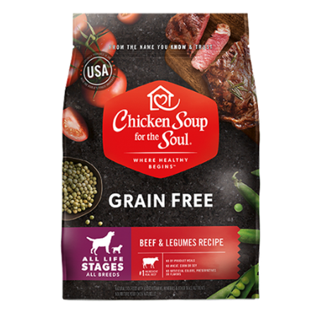 Chicken Soup For The Soul Grain Free Dry Dog Food With Beef & Legumes