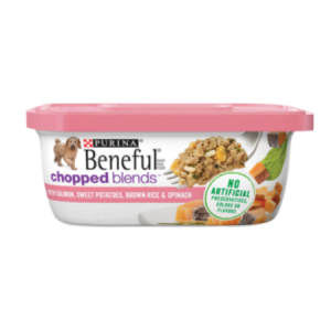 Purina Beneful Chopped Blends with Salmon, Sweet Potatoes, Brown Rice & Spinach Wet Dog Food