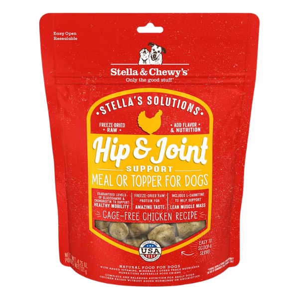 Stella & Chewy's Hip & Joint Boost Freeze Dried Dog Food, Cage-Free Chicken