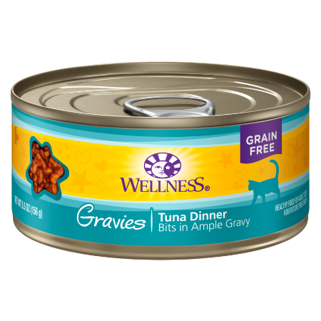 Wellness Natural Grain-Free Gravies Tuna Dinner Canned Cat Food