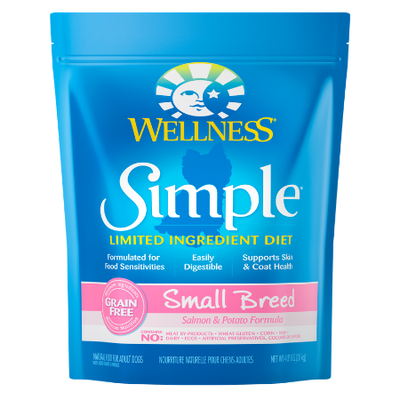 Wellness Simple Limited Ingredient Diet Grain-Free Small Breed Salmon & Potato Formula Dry Dog Food