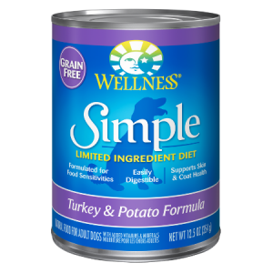 Wellness Simple Limited Ingredient Diet Grain-Free Turkey & Potato Formula Canned Dog Food