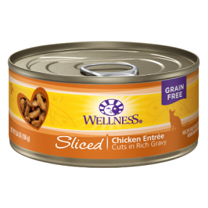 Wellness Sliced Chicken Entree Grain-Free Canned Cat Food