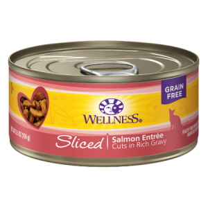 Wellness Sliced Salmon Entree Grain-Free Canned Cat Food