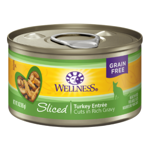 Wellness Sliced Turkey Entree Grain-Free Canned Cat Food