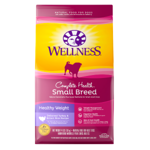 Wellness Small Breed Complete Health Adult Healthy Weight Turkey & Brown Rice Recipe Dry Dog Food