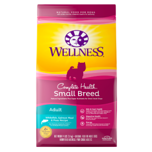 Wellness Small Breed Complete Health Adult Whitefish, Salmon Meal & Peas Recipe Dry Dog Food
