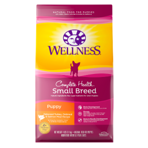 Wellness Small Breed Complete Health Puppy Turkey, Oatmeal & Salmon Meal Recipe Dry Dog Food