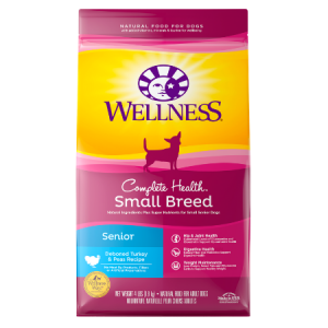 Wellness Small Breed Complete Health Senior Deboned Turkey & Peas Recipe Dry Dog Food