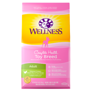 Wellness Toy Breed Complete Health Adult Deboned Chicken, Brown Rice & Peas Recipe Dry Dog Food