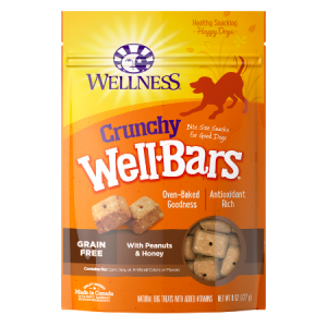 Wellness WellBars Crunchy Peanuts & Honey Baked Dog Treats
