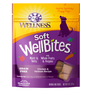 Wellness WellBites Chicken & Venison Recipe Soft & Chewy Dog Treats