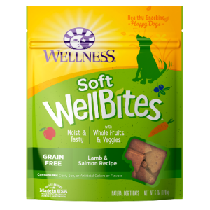 Wellness WellBites Grain-Free Lamb & Salmon Recipe Soft & Chewy Dog Treats