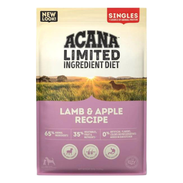 Acana Singles Lamb & Apple Dry Dog Food 13-lb