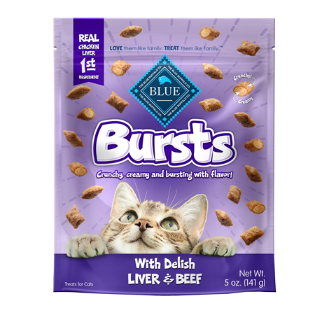 Blue Buffalo Bursts With Delish Liver & Beef Cat Treats