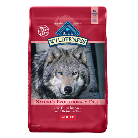 Blue Wilderness Salmon Recipe Grain Free Dry Dog Food