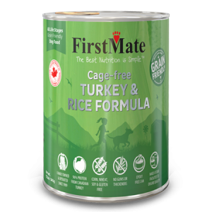 FirstMate Cage Free Turkey & Rice Canned Dog Food