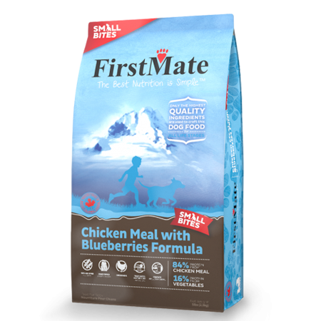 FirstMates Chicken Meal & Blueberries Small Bites Dry Dog Food