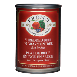 Fromm Shredded Beef Gravy Entree Canned Dog Food
