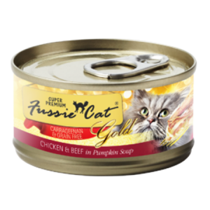 Fussie Cat Super Premium Chicken & Beef Formula in Pumpkin Soup Grain-Free Canned Cat Food