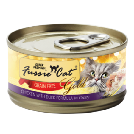 Fussie Cat Super Premium Chicken with Duck Formula in Gravy Grain-Free Canned Cat Food