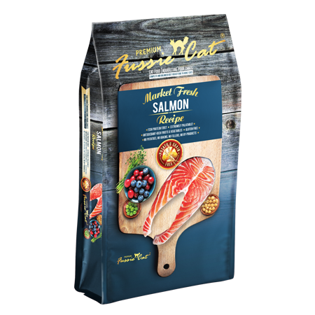 Fussie Cat Market Fresh Salmon Recipe Grain-Free Dry Cat Food