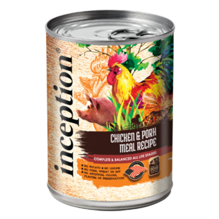 Inception Chicken and Pork Meal Canned Dog Food