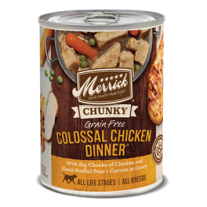 Merrick Chunky Grain Free Colossal Chicken Dinner in Gravy Canned Dog Food
